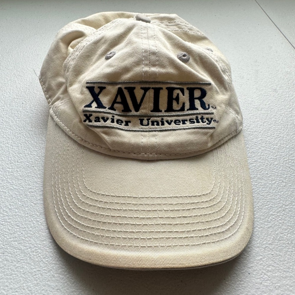 Xavier University Baseball Cap The Game Cotton Beige One Size Fits Most